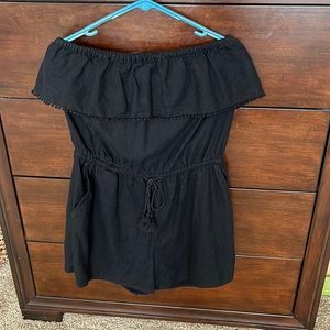 Women’s off the shoulder romper/swim cover